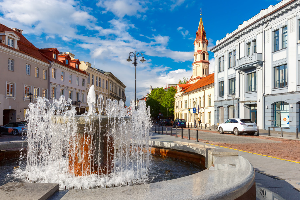 Vilnius Old City, Lithuania jigsaw puzzle in Waterfalls puzzles on TheJigsawPuzzles.com