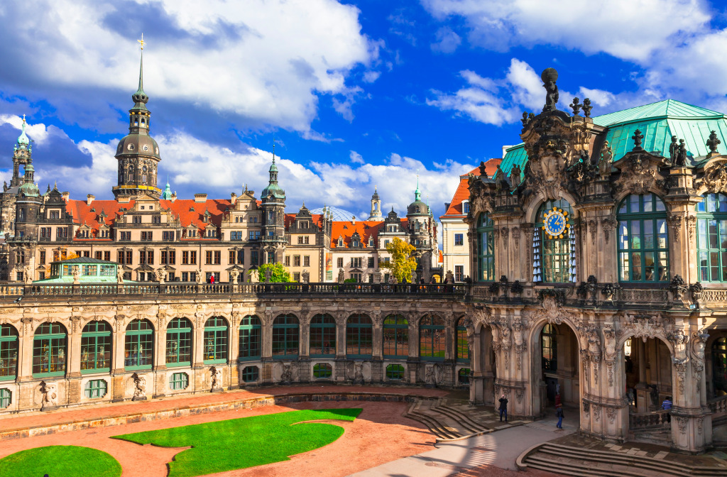 Zwinger Museum, Dresden, Germany jigsaw puzzle in Puzzle of the Day puzzles on TheJigsawPuzzles.com