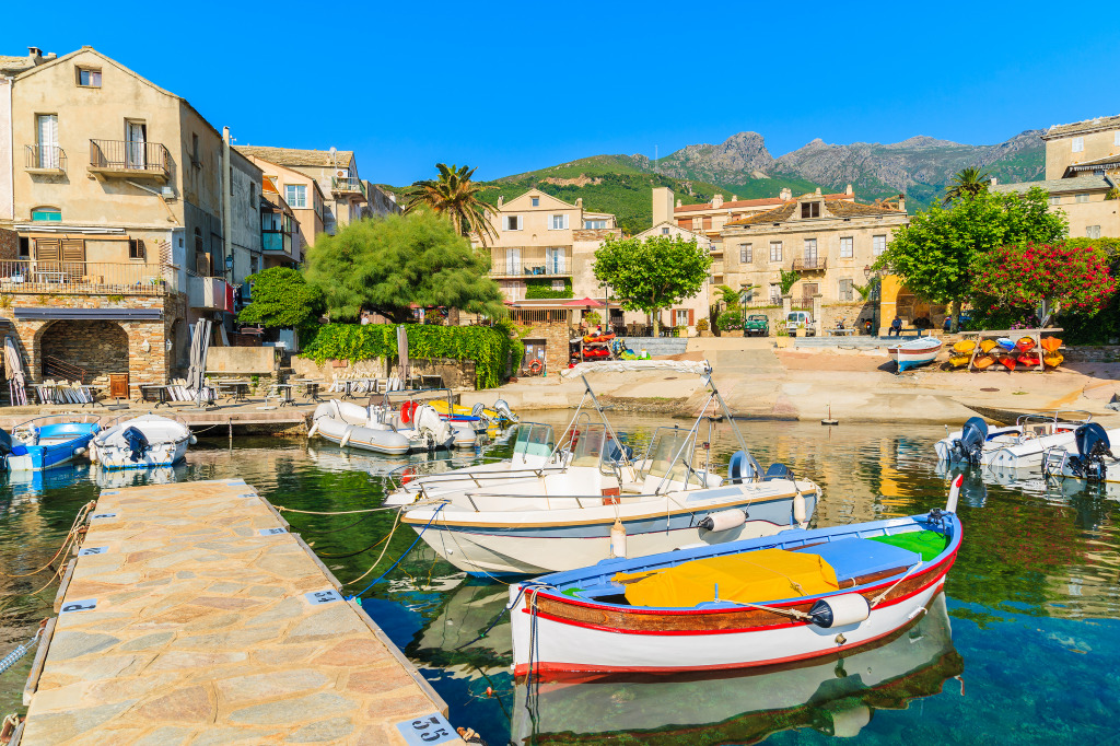 Erbalunga Port, Cap Corse, Corsica Island jigsaw puzzle in Great Sightings puzzles on TheJigsawPuzzles.com