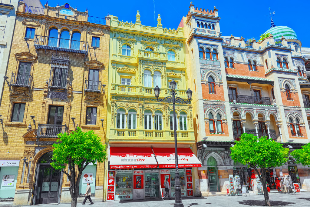 Downtown Seville, Spain jigsaw puzzle in Street View puzzles on TheJigsawPuzzles.com