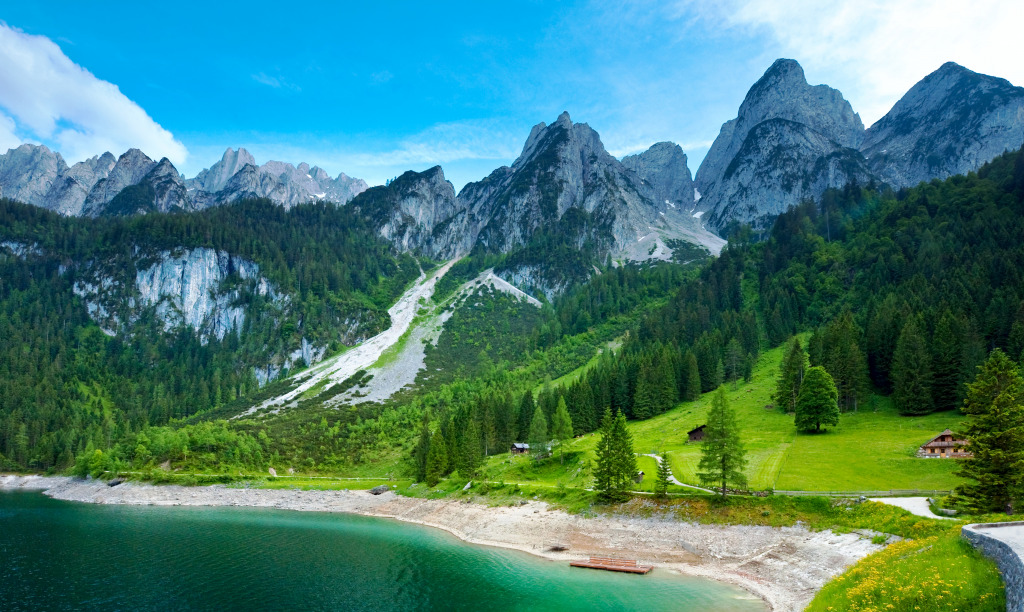 Alpine Lake Gosau, Austria jigsaw puzzle in Great Sightings puzzles on TheJigsawPuzzles.com