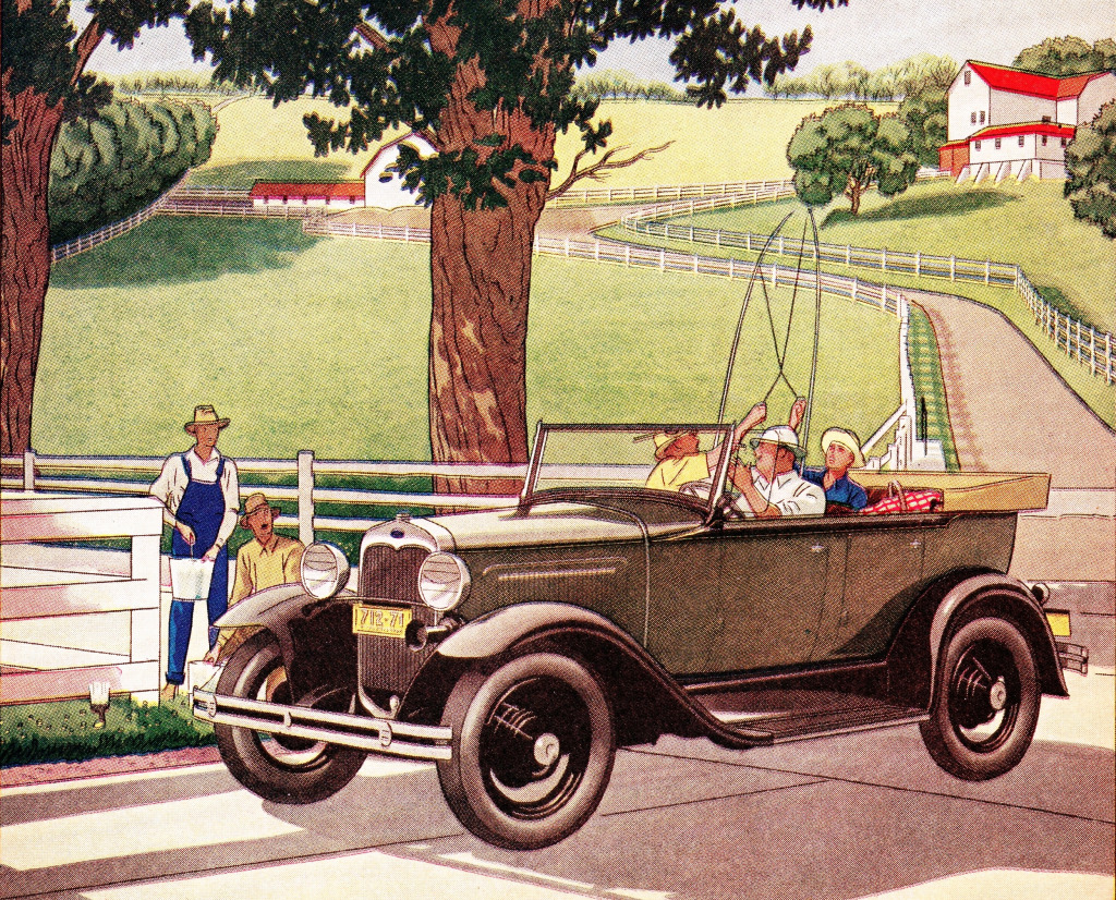 1930 Ford Model A Phaeton jigsaw puzzle in Cars & Bikes puzzles on TheJigsawPuzzles.com