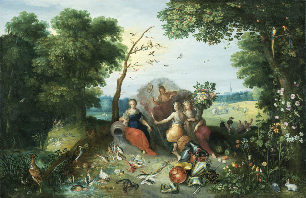 Landscape with Allegories of the Four Elements jigsaw puzzle in Piece of Art puzzles on TheJigsawPuzzles.com