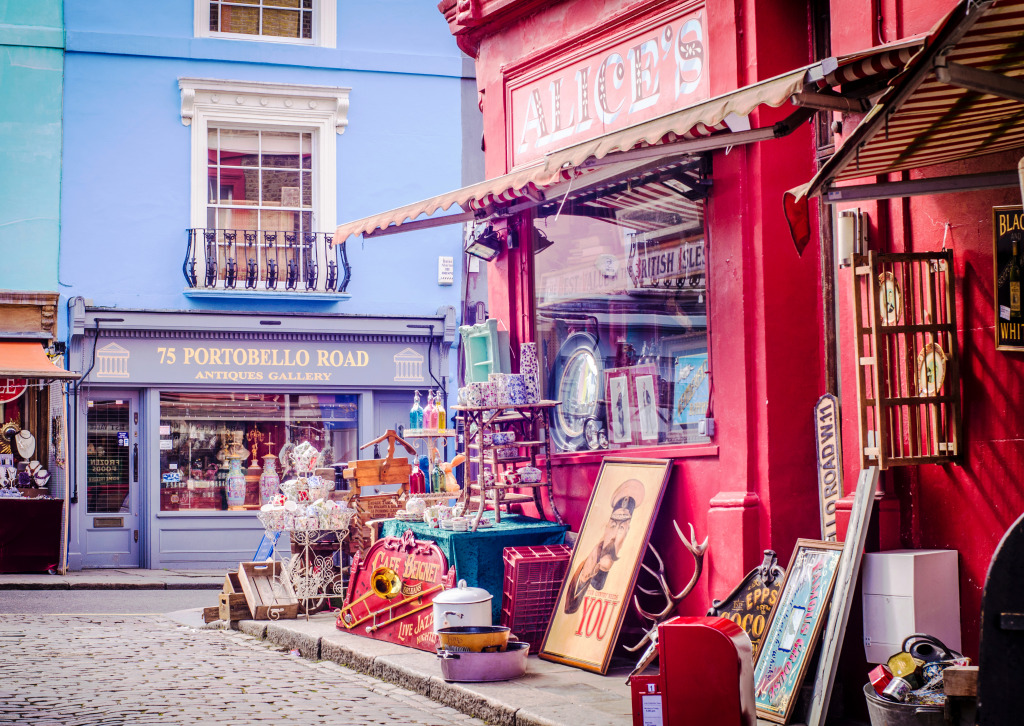 London's Portobello Road jigsaw puzzle in Puzzle of the Day puzzles on TheJigsawPuzzles.com