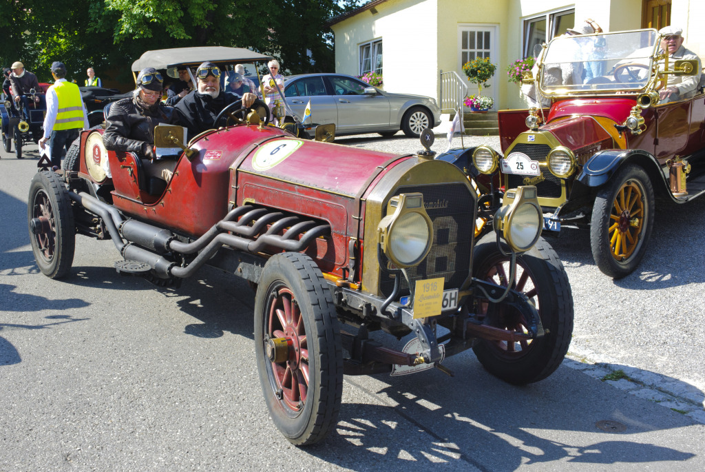 Oldtimer Rallye, Landsberg, Germany jigsaw puzzle in Cars & Bikes puzzles on TheJigsawPuzzles.com