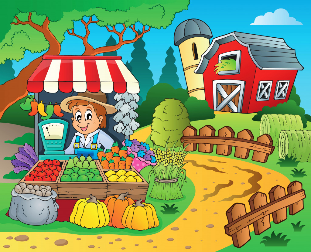 Farmers Market jigsaw puzzle in Fruits & Veggies puzzles on TheJigsawPuzzles.com