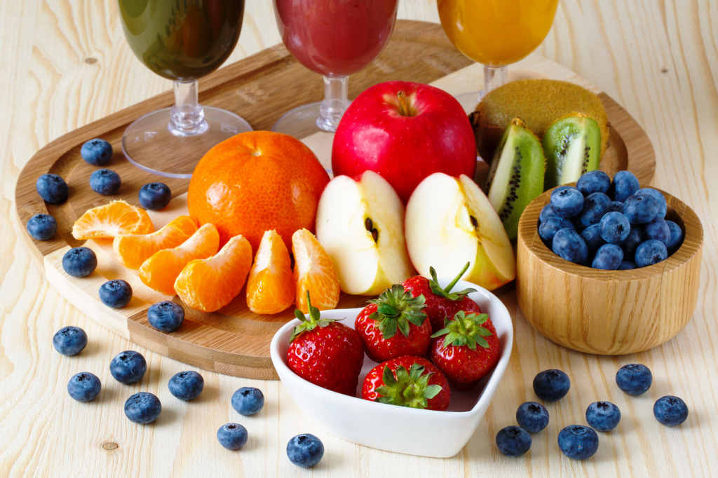 Fresh Juices and Smoothies jigsaw puzzle in Fruits & Veggies puzzles on TheJigsawPuzzles.com