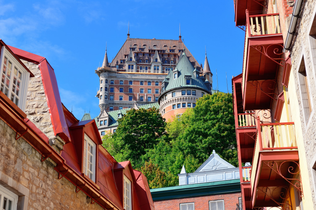 Chateau Frontenac, Quebec City jigsaw puzzle in Castles puzzles on TheJigsawPuzzles.com