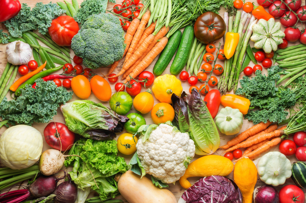 Fresh Organic Vegetables jigsaw puzzle in Fruits & Veggies puzzles on TheJigsawPuzzles.com