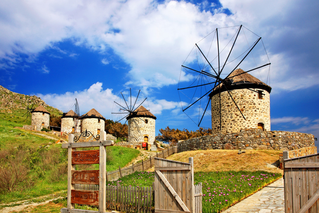 Kontias Village, Lemnos Island, Greece jigsaw puzzle in Great Sightings puzzles on TheJigsawPuzzles.com