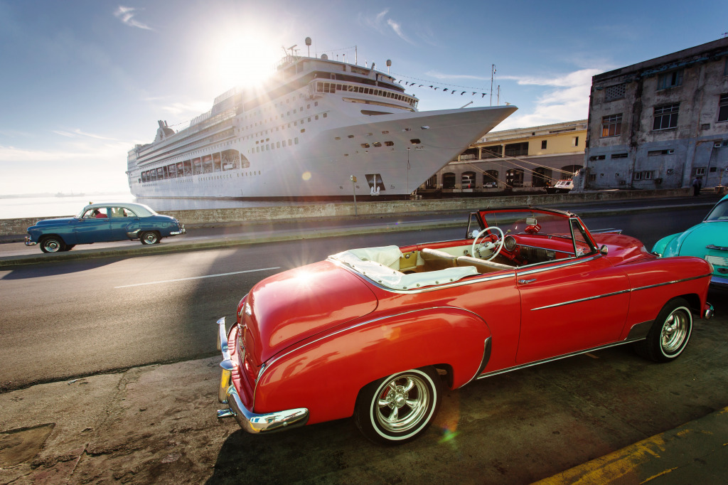 Havana at Sunrise jigsaw puzzle in Cars & Bikes puzzles on TheJigsawPuzzles.com