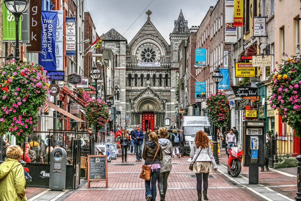 Grafton Street Mall, Dublin, Ireland jigsaw puzzle in Street View puzzles on TheJigsawPuzzles.com