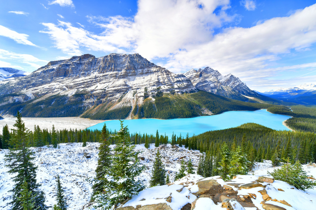 Peyto Lake, Banff NP, Canada jigsaw puzzle in Great Sightings puzzles on TheJigsawPuzzles.com