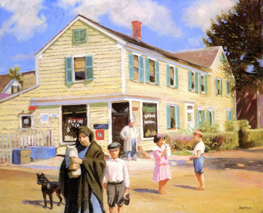 Provincetown Street - The Corner Grocery jigsaw puzzle in Piece of Art puzzles on TheJigsawPuzzles.com