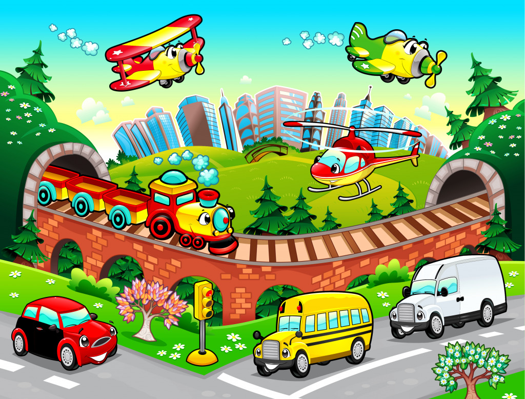 City Traffic jigsaw puzzle in Kids Puzzles puzzles on TheJigsawPuzzles.com