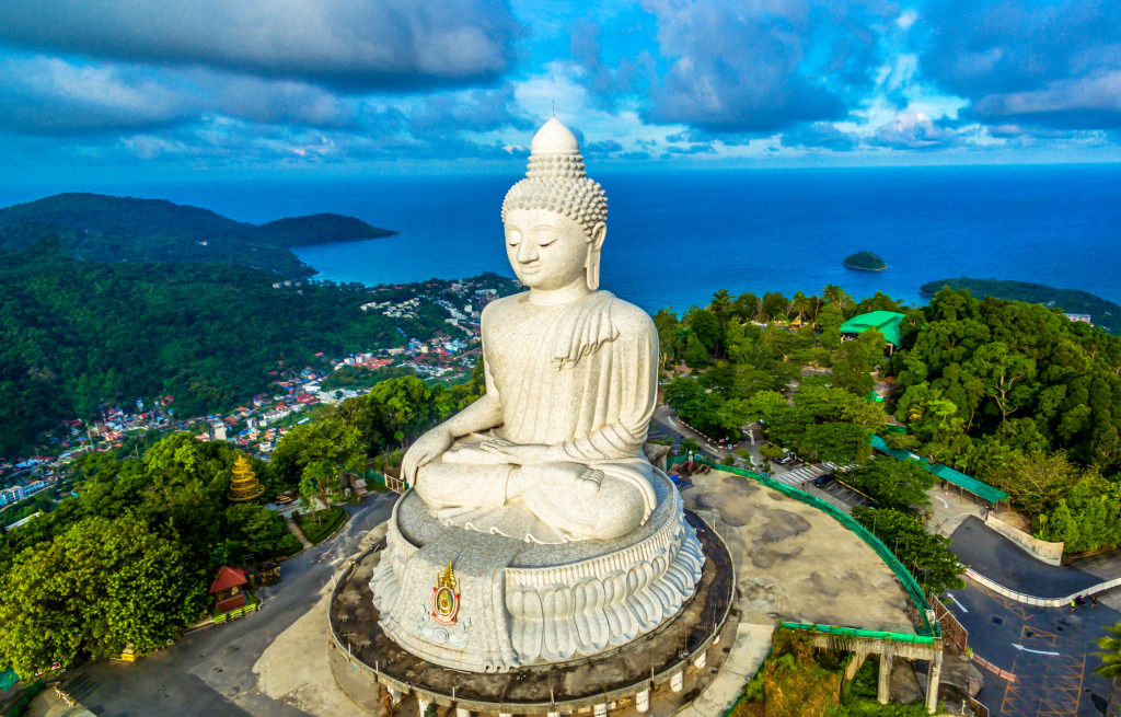 Phuket Big Buddha, Thailand jigsaw puzzle in Great Sightings puzzles on TheJigsawPuzzles.com