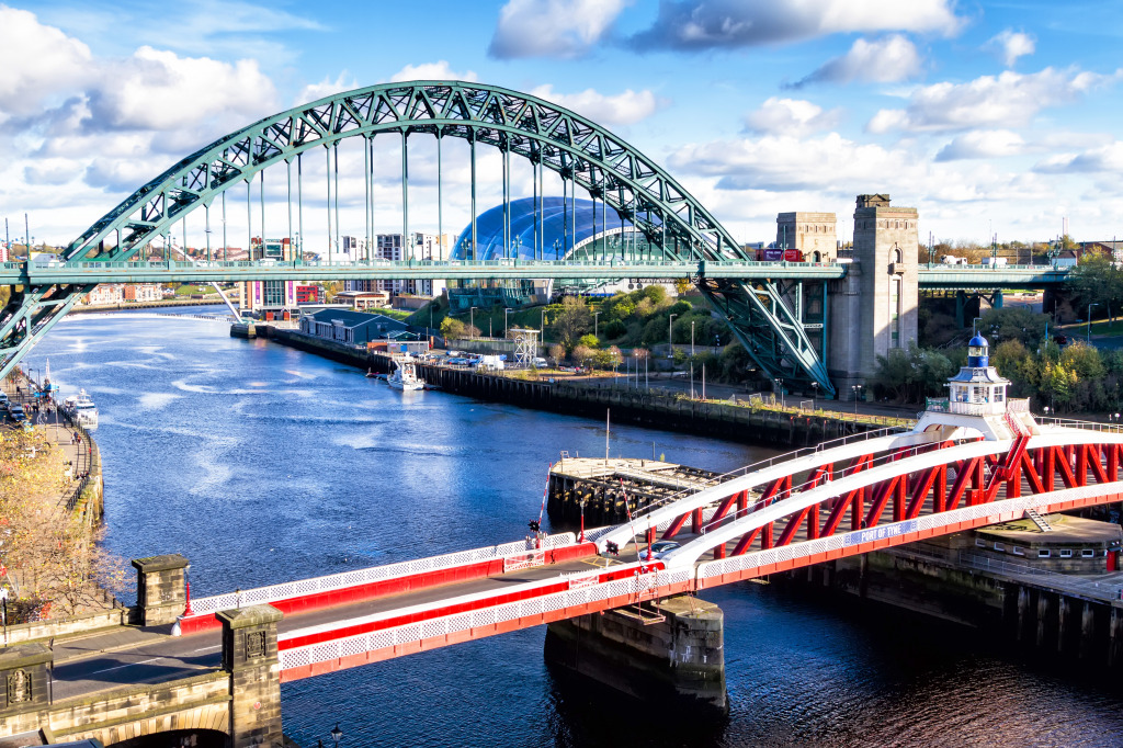 Tyne Bridge, Newcastle upon Tyne, England jigsaw puzzle in Bridges puzzles on TheJigsawPuzzles.com