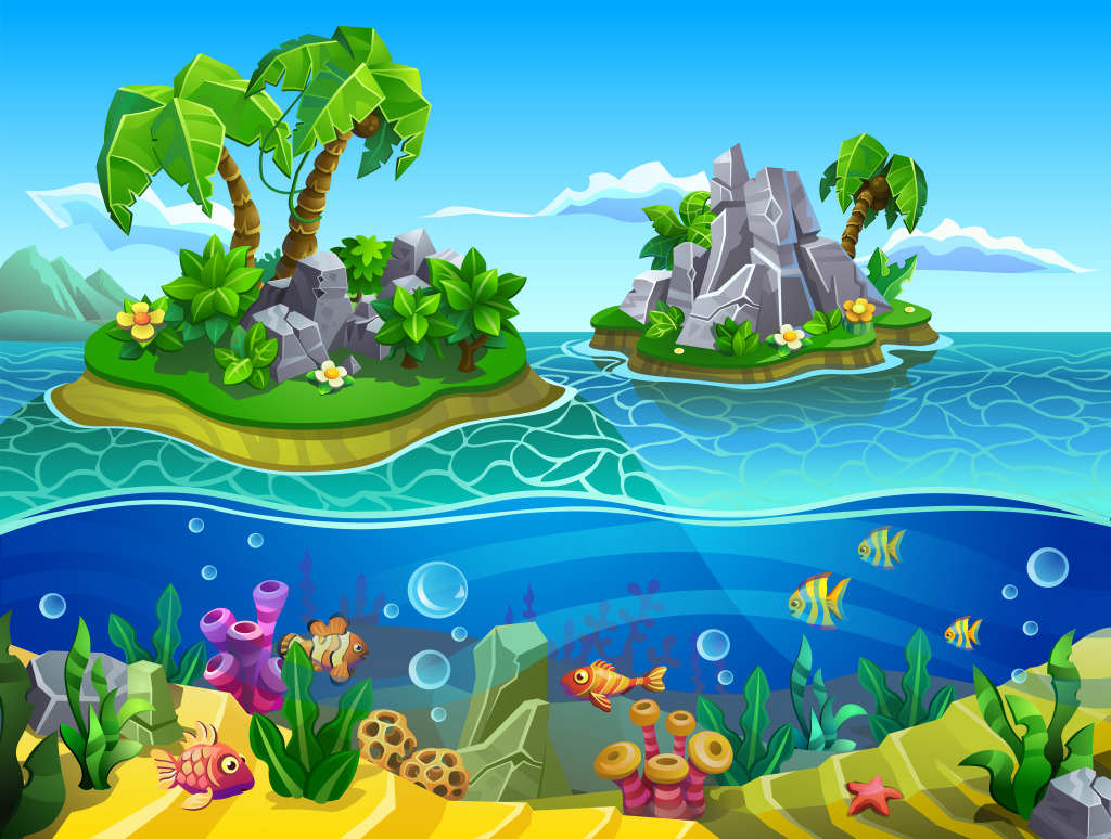 Tropical Reef jigsaw puzzle in Under the Sea puzzles on TheJigsawPuzzles.com