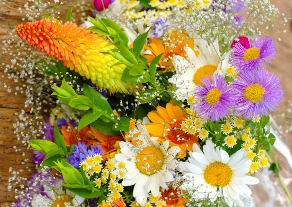 Wildflower Arrangement jigsaw puzzle in Flowers puzzles on TheJigsawPuzzles.com