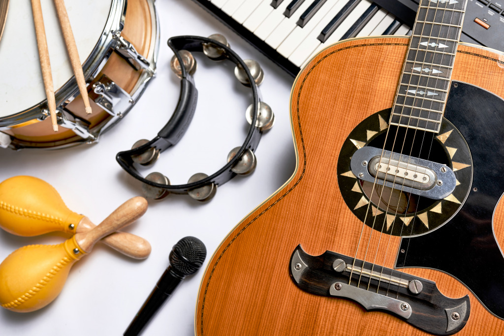Musical Instruments jigsaw puzzle in Puzzle of the Day puzzles on TheJigsawPuzzles.com