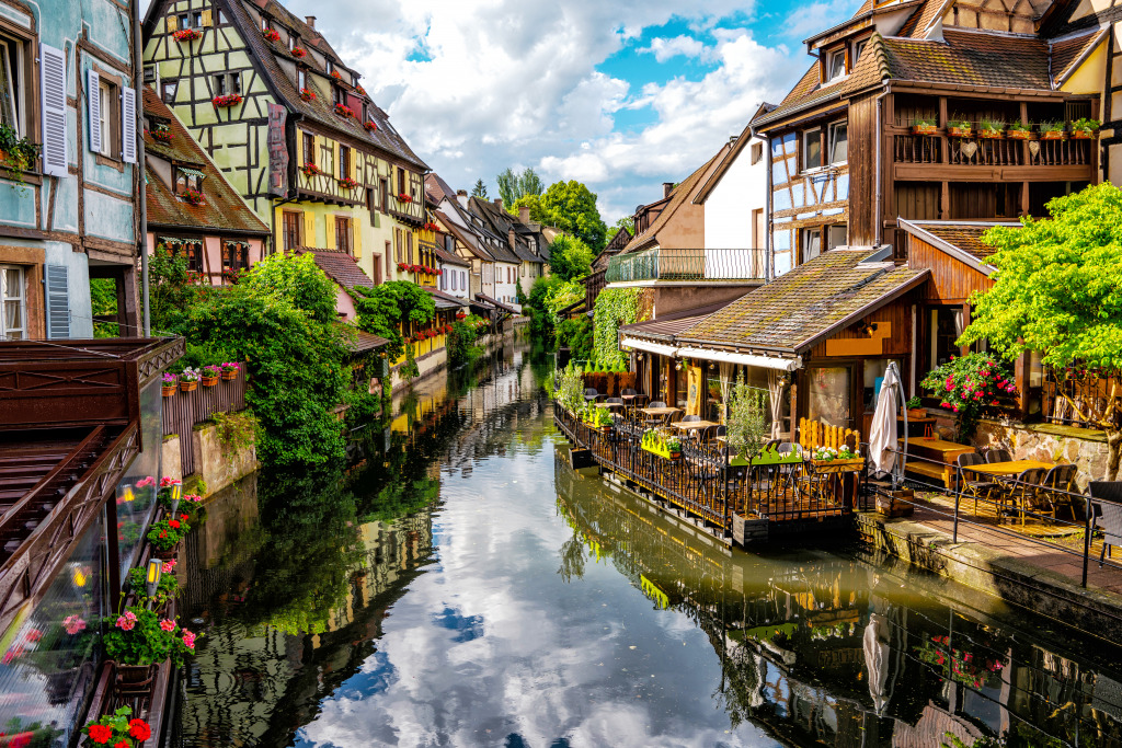 Little Venice in Colmar, France jigsaw puzzle in Puzzle of the Day puzzles on TheJigsawPuzzles.com