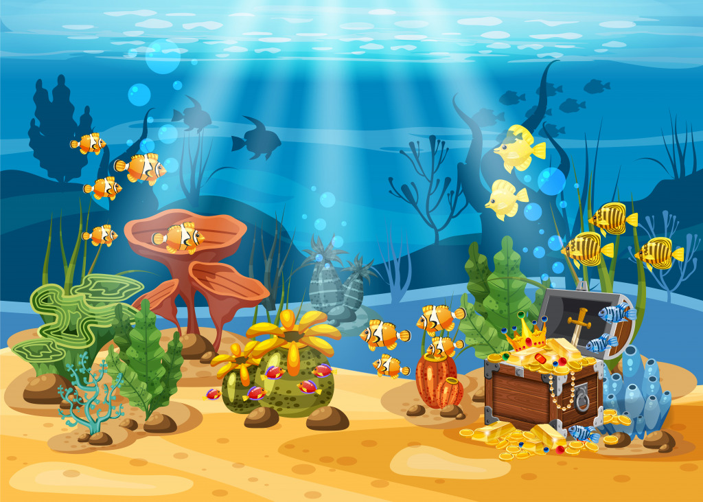 Pirate's Treasure jigsaw puzzle in Under the Sea puzzles on TheJigsawPuzzles.com