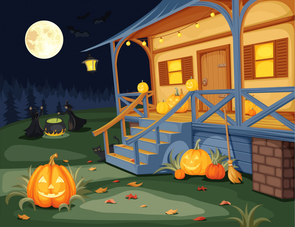 Country House jigsaw puzzle in Halloween puzzles on TheJigsawPuzzles.com