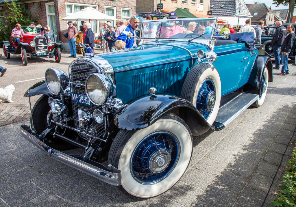 Oldtimer Festival, Ruinerwold, The Netherlands jigsaw puzzle in Cars & Bikes puzzles on TheJigsawPuzzles.com