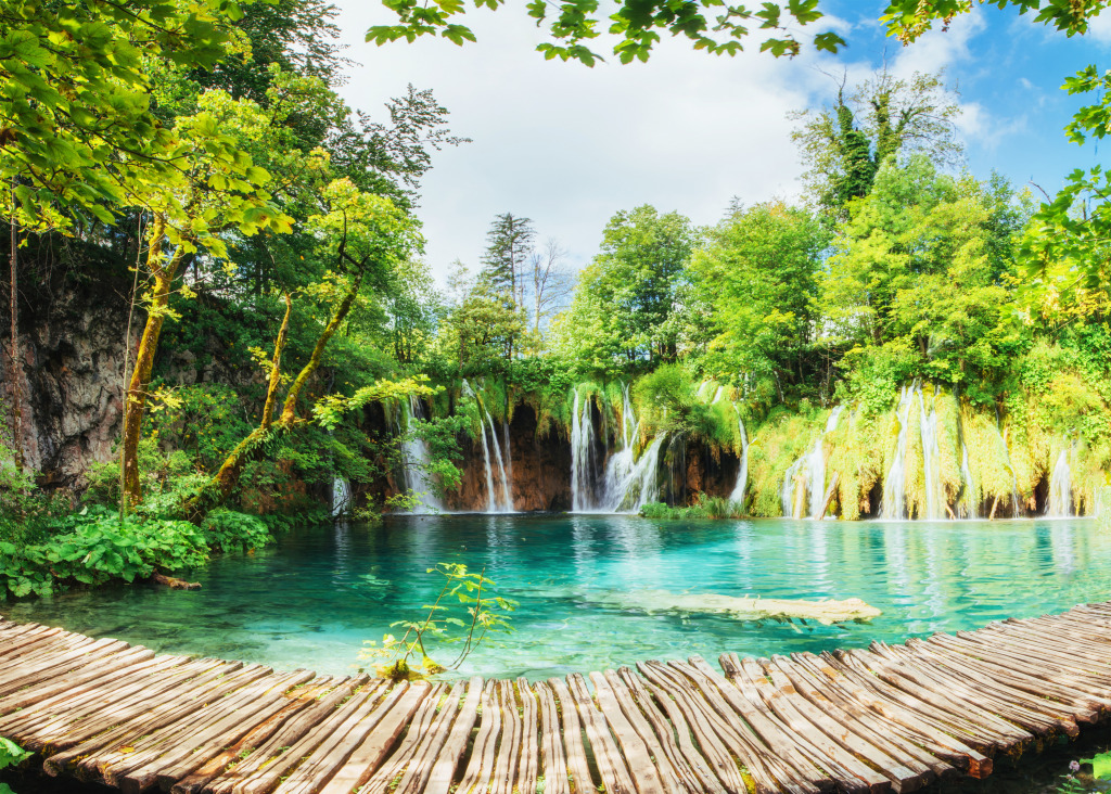 Plitvice National Park, Croatia jigsaw puzzle in Waterfalls puzzles on TheJigsawPuzzles.com