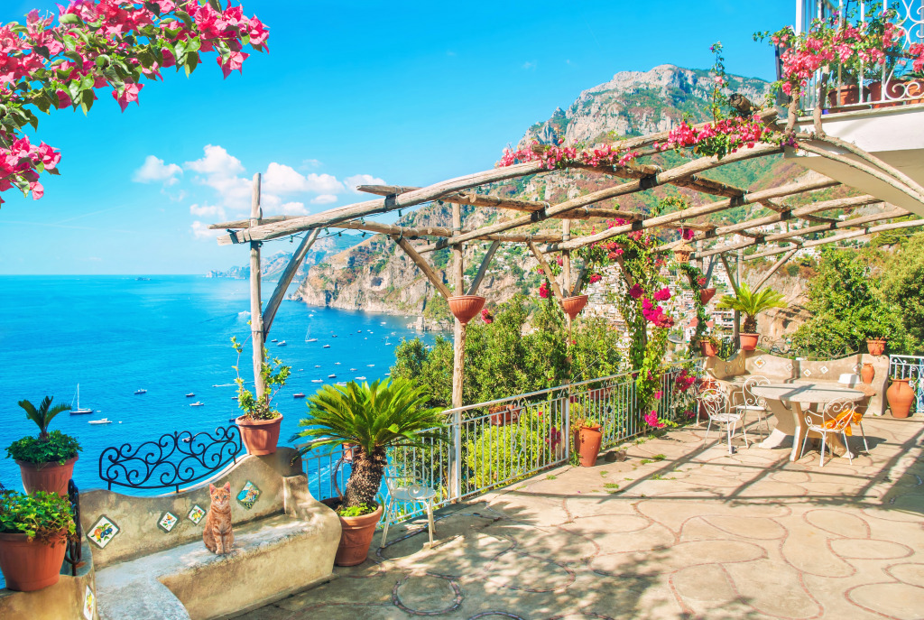 Positano, Amalfi Coast, Italy jigsaw puzzle in Puzzle of the Day puzzles on TheJigsawPuzzles.com