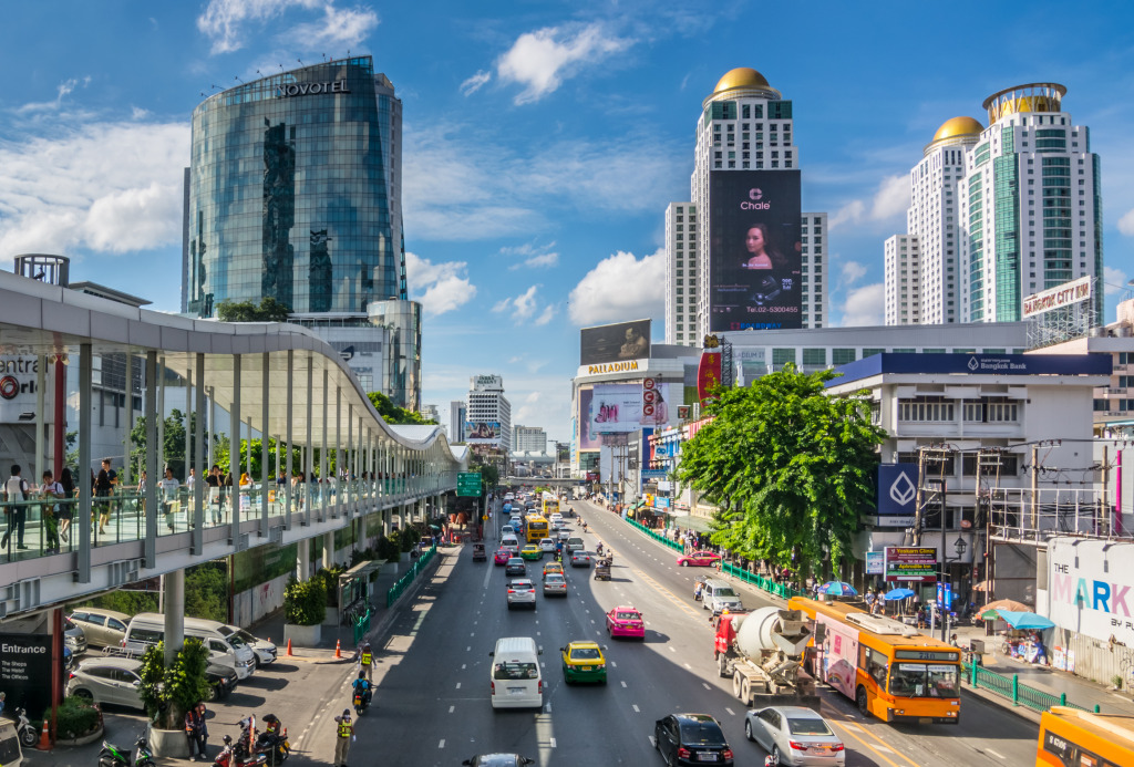 Bangkok Cityscape, Thailand jigsaw puzzle in Street View puzzles on TheJigsawPuzzles.com