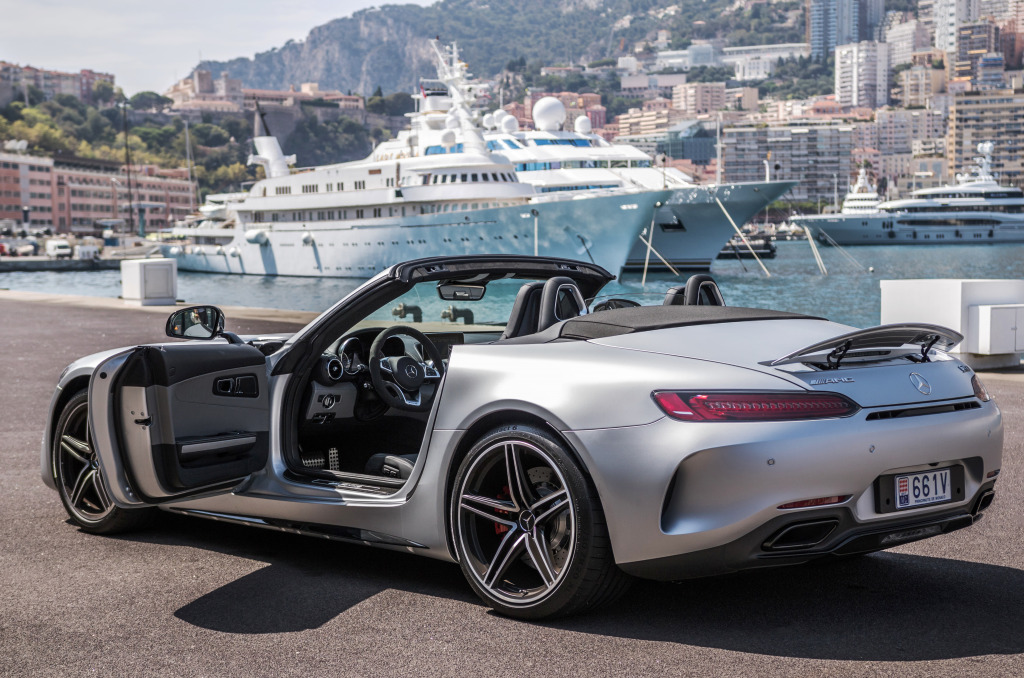 Mercedes-Benz Gt S Roadster in Monte-Carlo jigsaw puzzle in Cars & Bikes puzzles on TheJigsawPuzzles.com