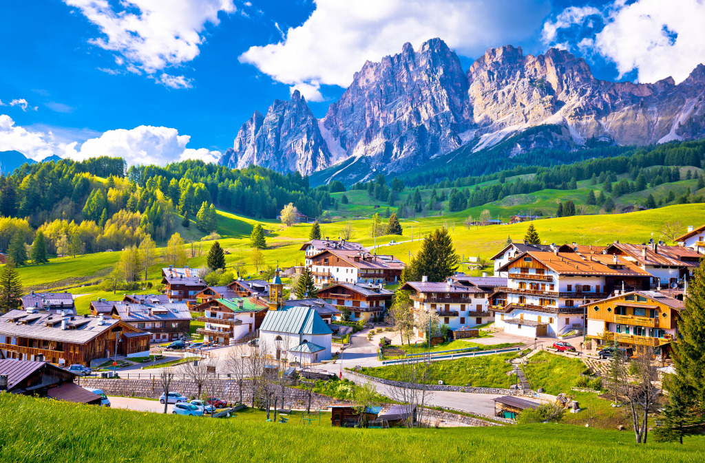Cortina d'Ampezzo, Dolomites, Italy jigsaw puzzle in Great Sightings puzzles on TheJigsawPuzzles.com