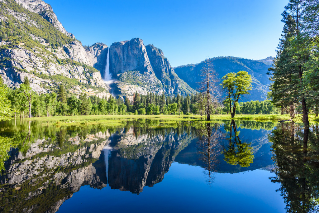 Merced River, Yosemite National Park jigsaw puzzle in Waterfalls puzzles on TheJigsawPuzzles.com