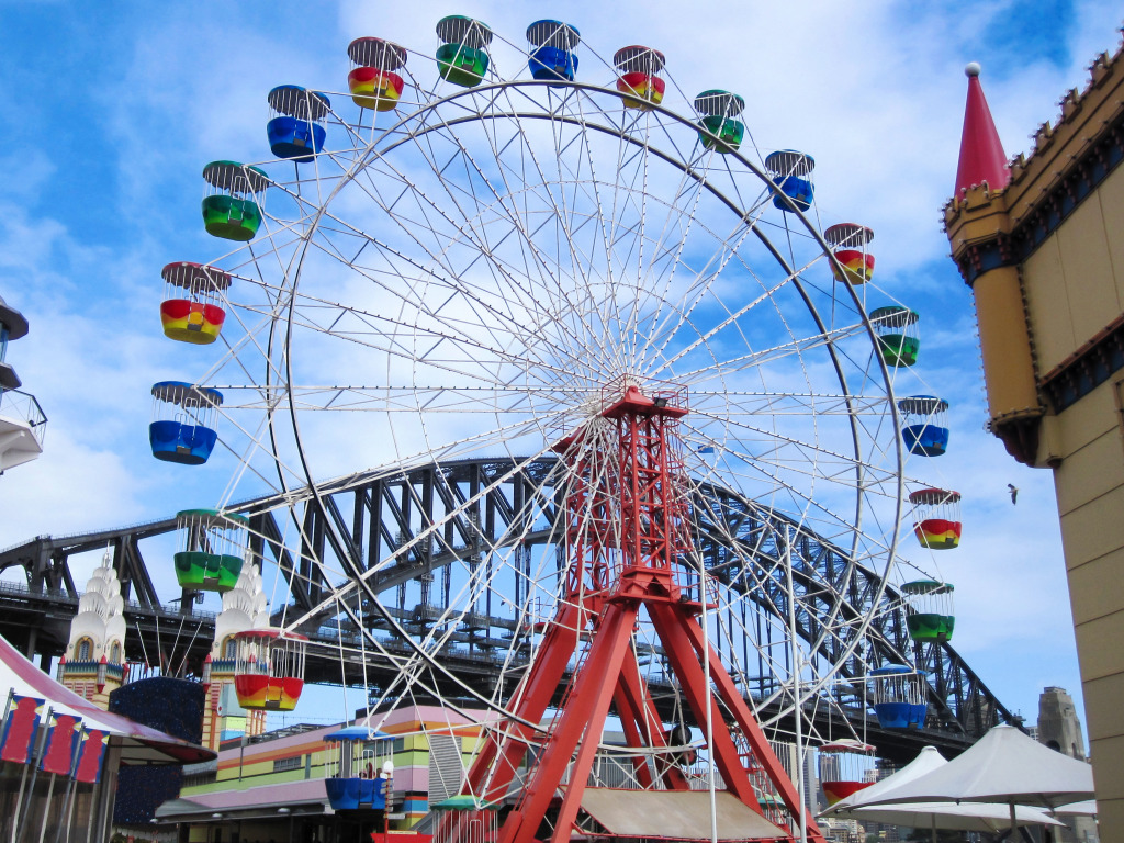 Luna Park in Sydney, Australia jigsaw puzzle in Bridges puzzles on TheJigsawPuzzles.com