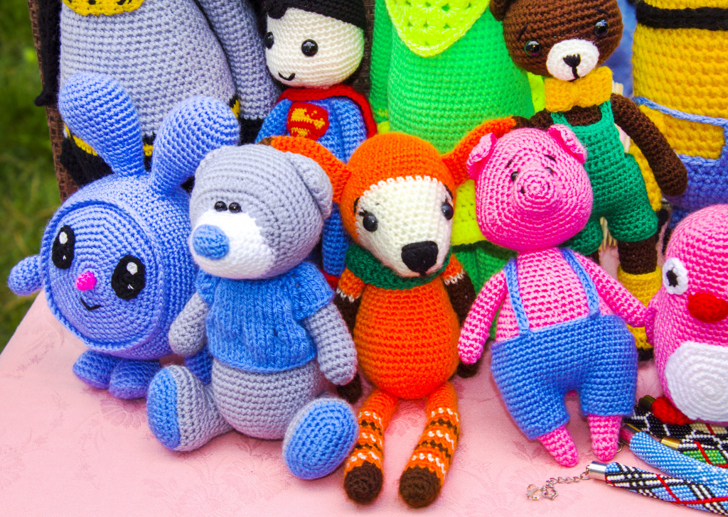 Crochet Toys jigsaw puzzle in Handmade puzzles on TheJigsawPuzzles.com