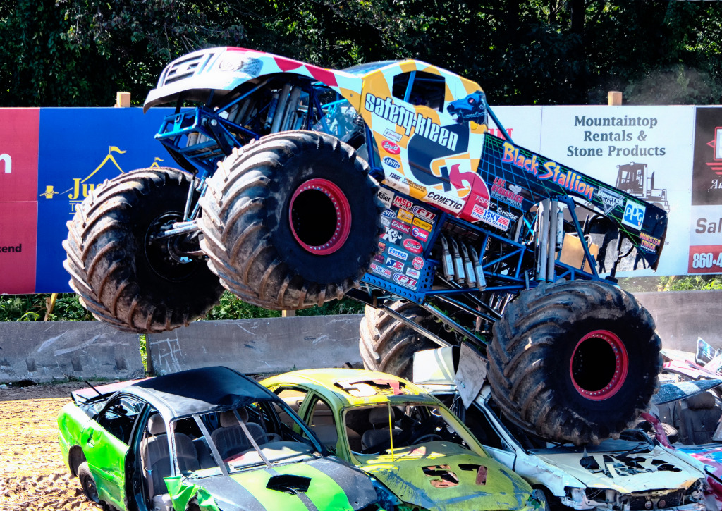 Black Stallion Monster Truck, Goshen Fair jigsaw puzzle in Cars & Bikes puzzles on TheJigsawPuzzles.com