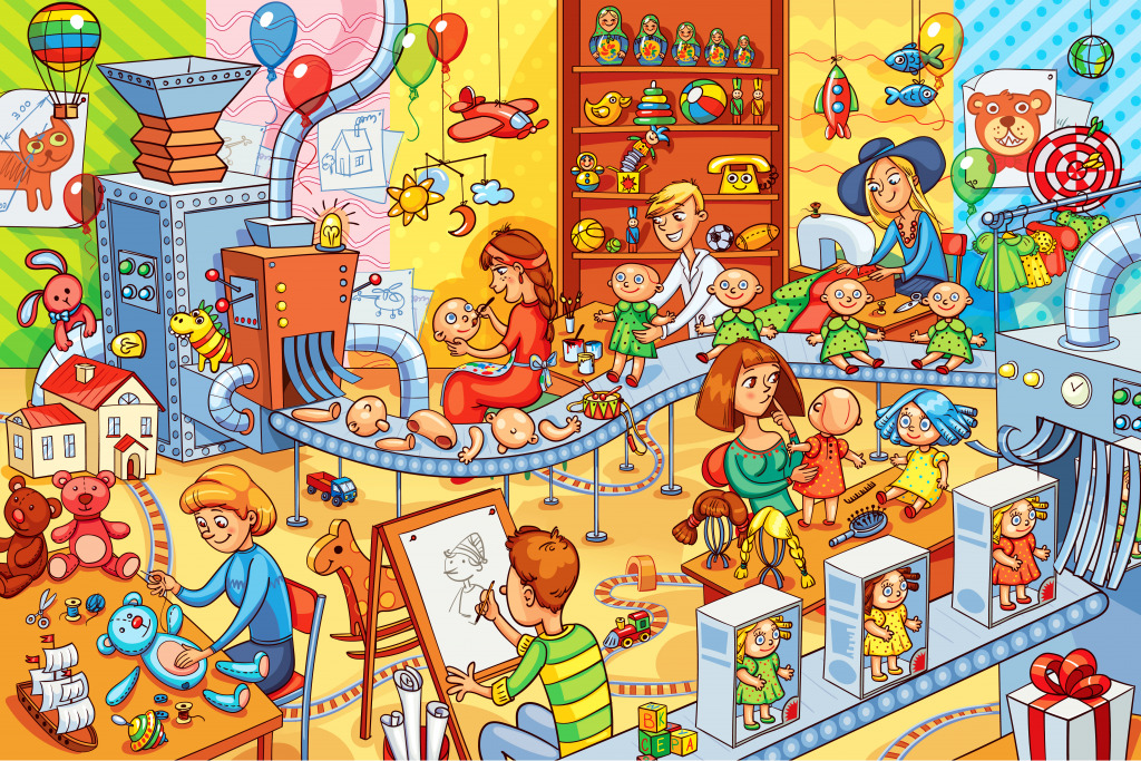 At the Toy Factory jigsaw puzzle in Kids Puzzles puzzles on TheJigsawPuzzles.com