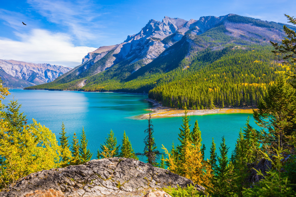 Lake Two Jack, Banff NP, Canada jigsaw puzzle in Great Sightings puzzles on TheJigsawPuzzles.com