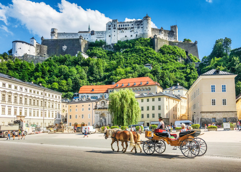 Hohensalzburg Fortress, Salzburg, Austria jigsaw puzzle in Castles puzzles on TheJigsawPuzzles.com