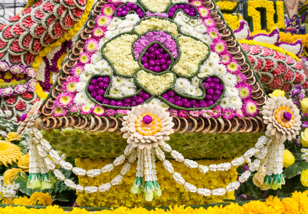 Chiang Mai Flower Festival, Thailand jigsaw puzzle in Flowers puzzles on TheJigsawPuzzles.com