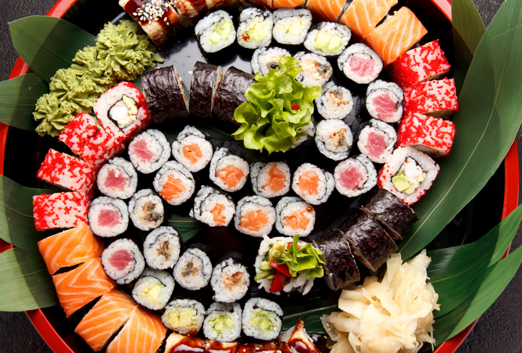 Sushi Set jigsaw puzzle in Food & Bakery puzzles on TheJigsawPuzzles.com