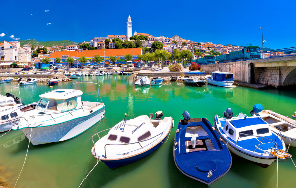 Novi Vinodolski Town Waterfront, Croatia jigsaw puzzle in Great Sightings puzzles on TheJigsawPuzzles.com