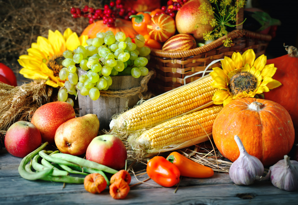 Thanksgiving Still Life jigsaw puzzle in Fruits & Veggies puzzles on TheJigsawPuzzles.com