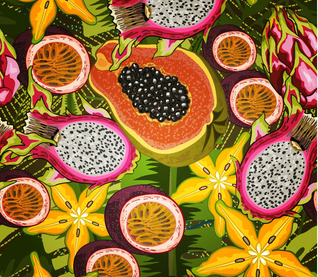 Tropical Fruits jigsaw puzzle in Fruits & Veggies puzzles on TheJigsawPuzzles.com