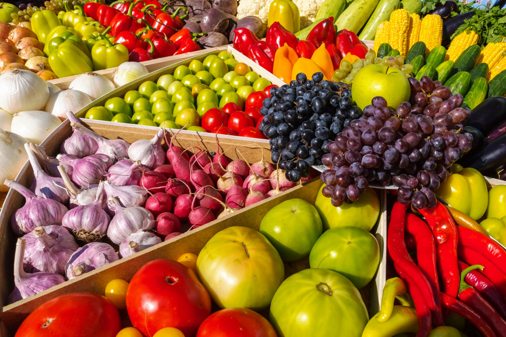 Farmers Market jigsaw puzzle in Fruits & Veggies puzzles on TheJigsawPuzzles.com