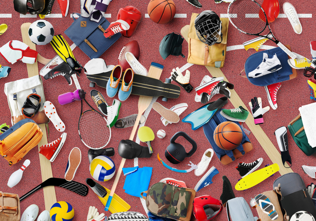 Sports Equipment jigsaw puzzle in Puzzle of the Day puzzles on TheJigsawPuzzles.com