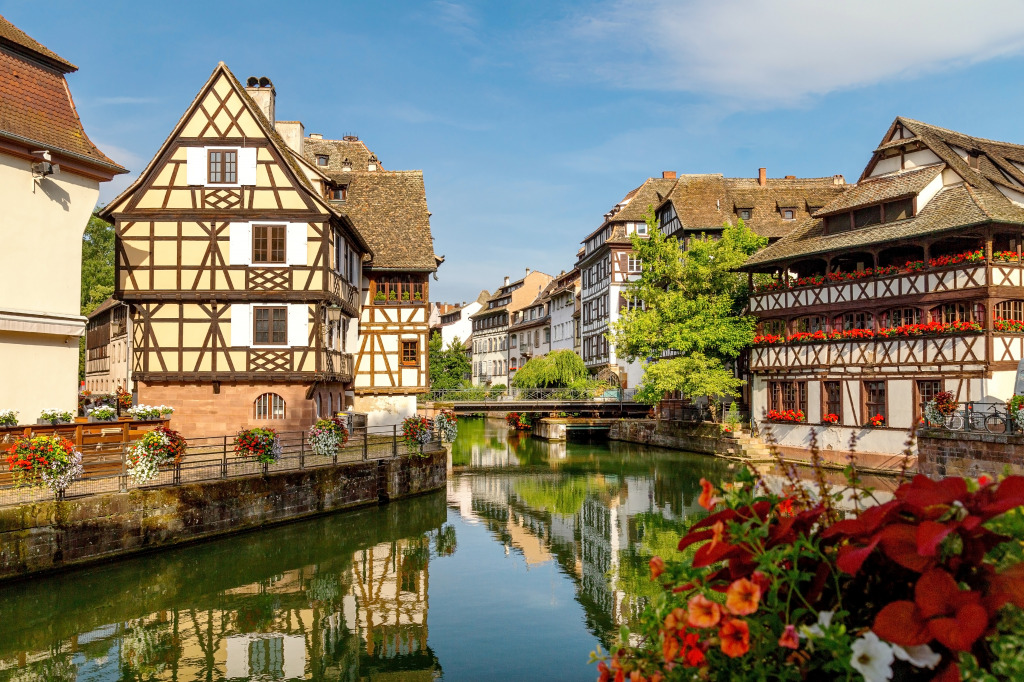Historic Quarter of Strasbourg, France jigsaw puzzle in Bridges puzzles on TheJigsawPuzzles.com