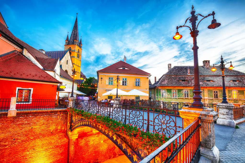 The Liars Bridge, Sibiu, Romania jigsaw puzzle in Bridges puzzles on TheJigsawPuzzles.com