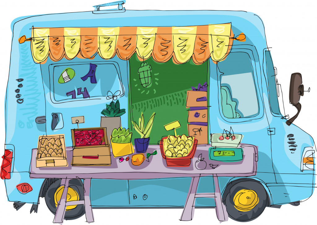 Fresh Produce Truck jigsaw puzzle in Fruits & Veggies puzzles on TheJigsawPuzzles.com